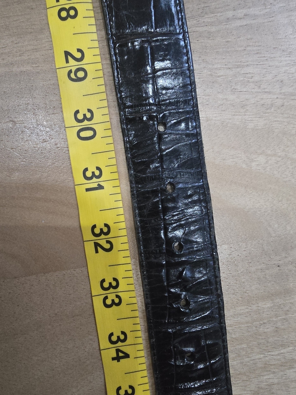 Brighton Black Croc Embossed Leather Western Belt 34 - Picture 10 of 11